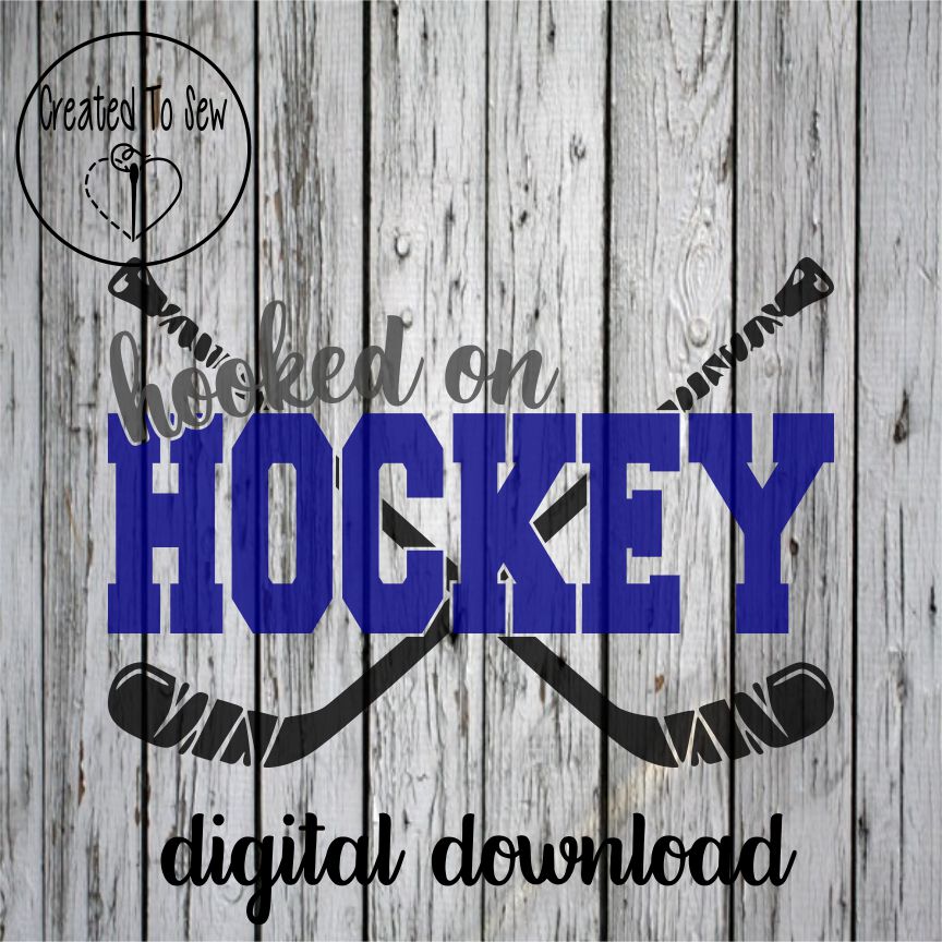 Hooked On Hockey SVG File