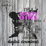 I'm A Hockey Girl SVG