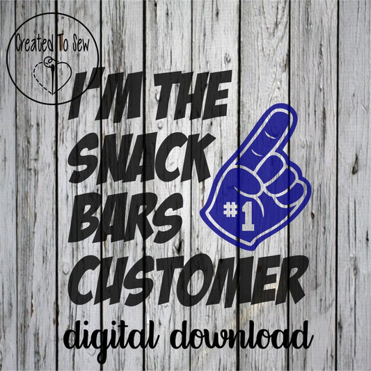 I'm The Snack Bars / Concession Stands #1 Customer SVG File