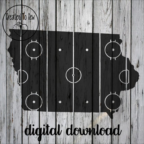 Iowa Ice Rink SVG File