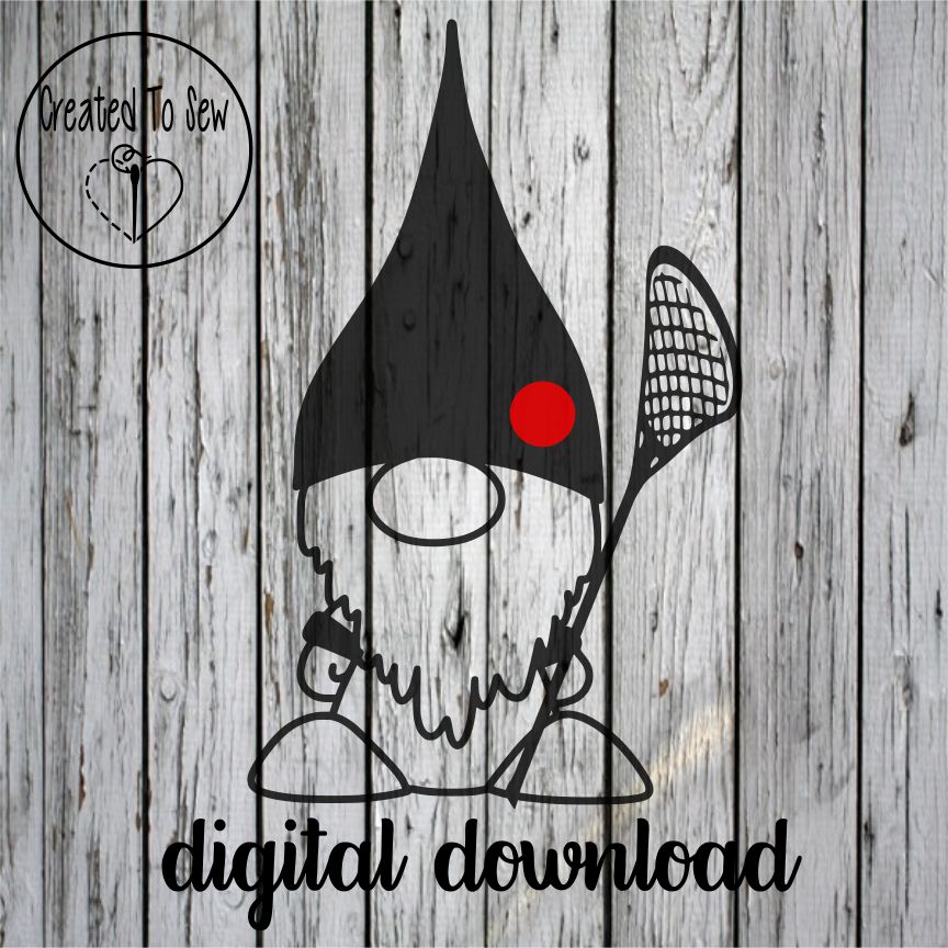 Lacrosse Gnome SVG File