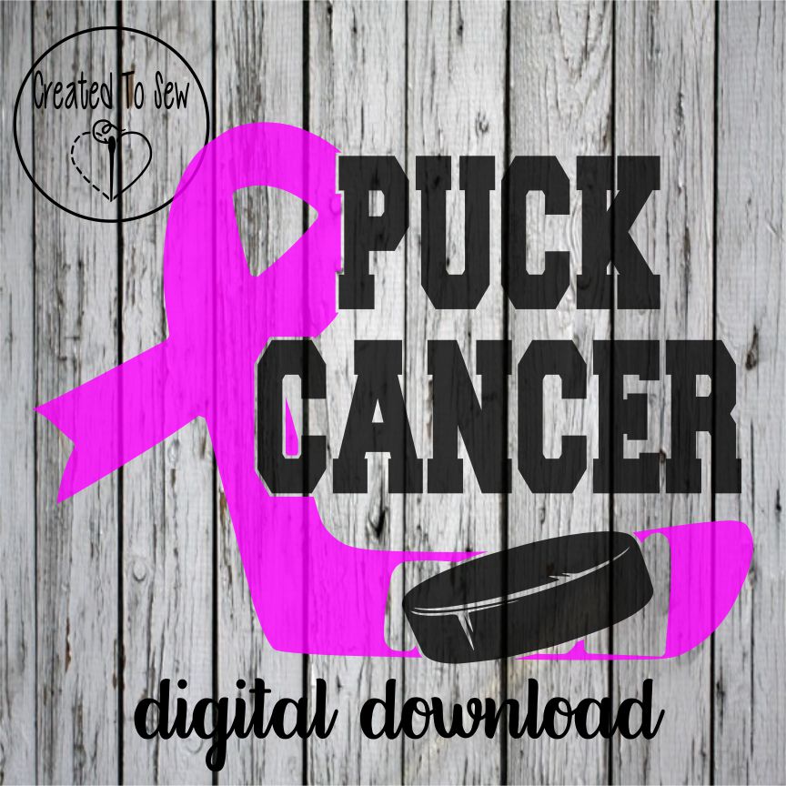 Puck Cancer Hockey SVG Set