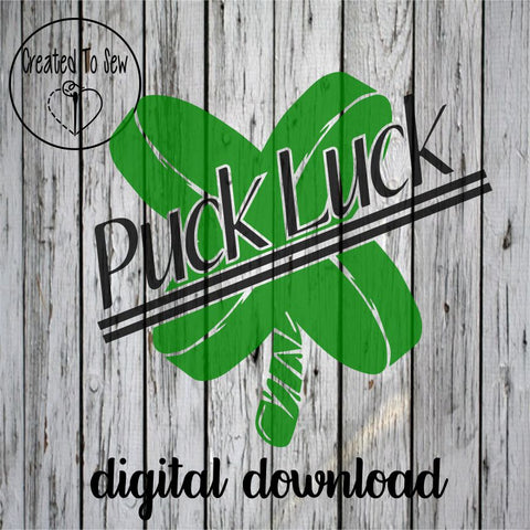 Puck Luck Hockey SVG File