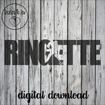Ringette Player Knockout SVG File