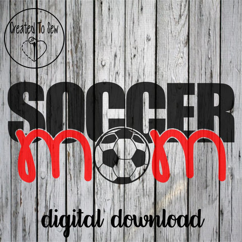 Soccer Mom With Ball SVG File