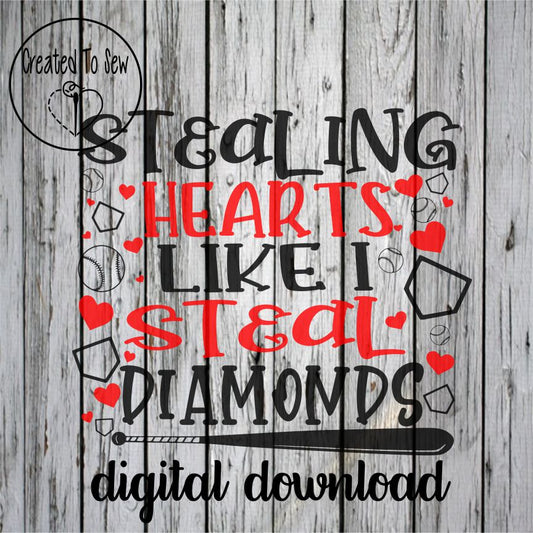 Stealing Hearts Like I Steal Diamonds SVG File