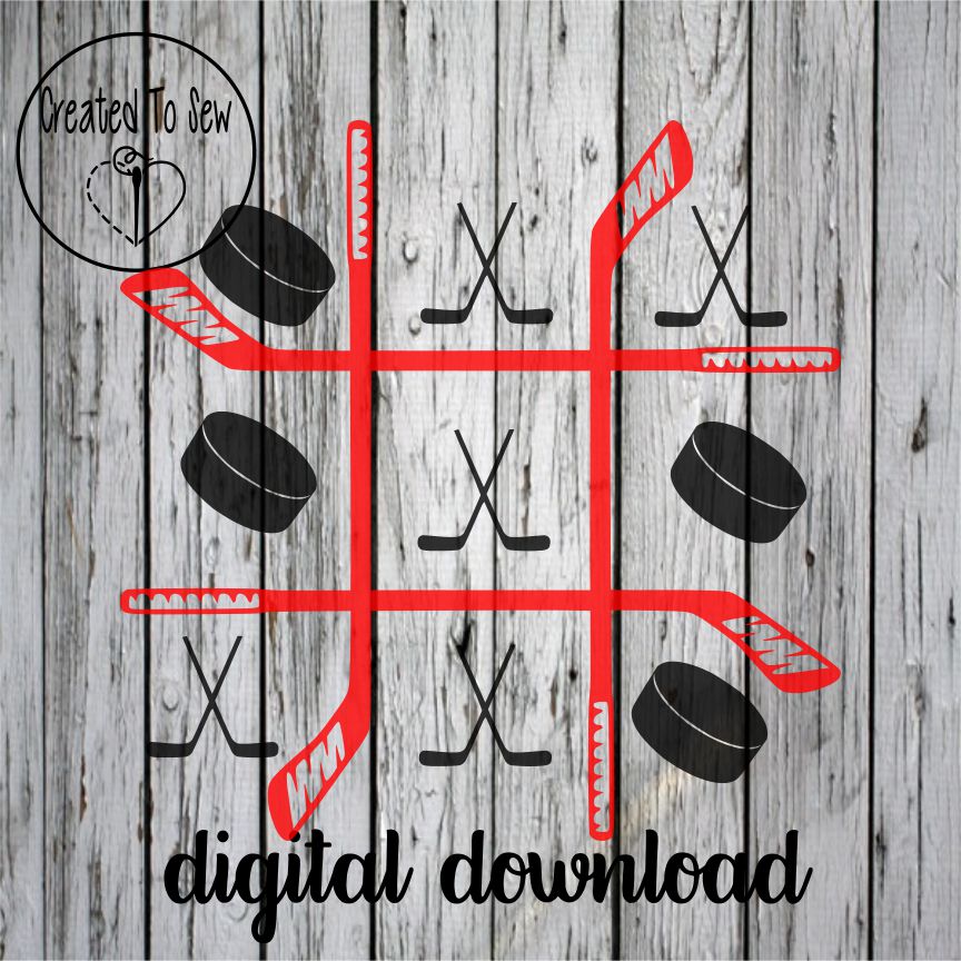 Tic-Tac-Toe Hockey SVG File