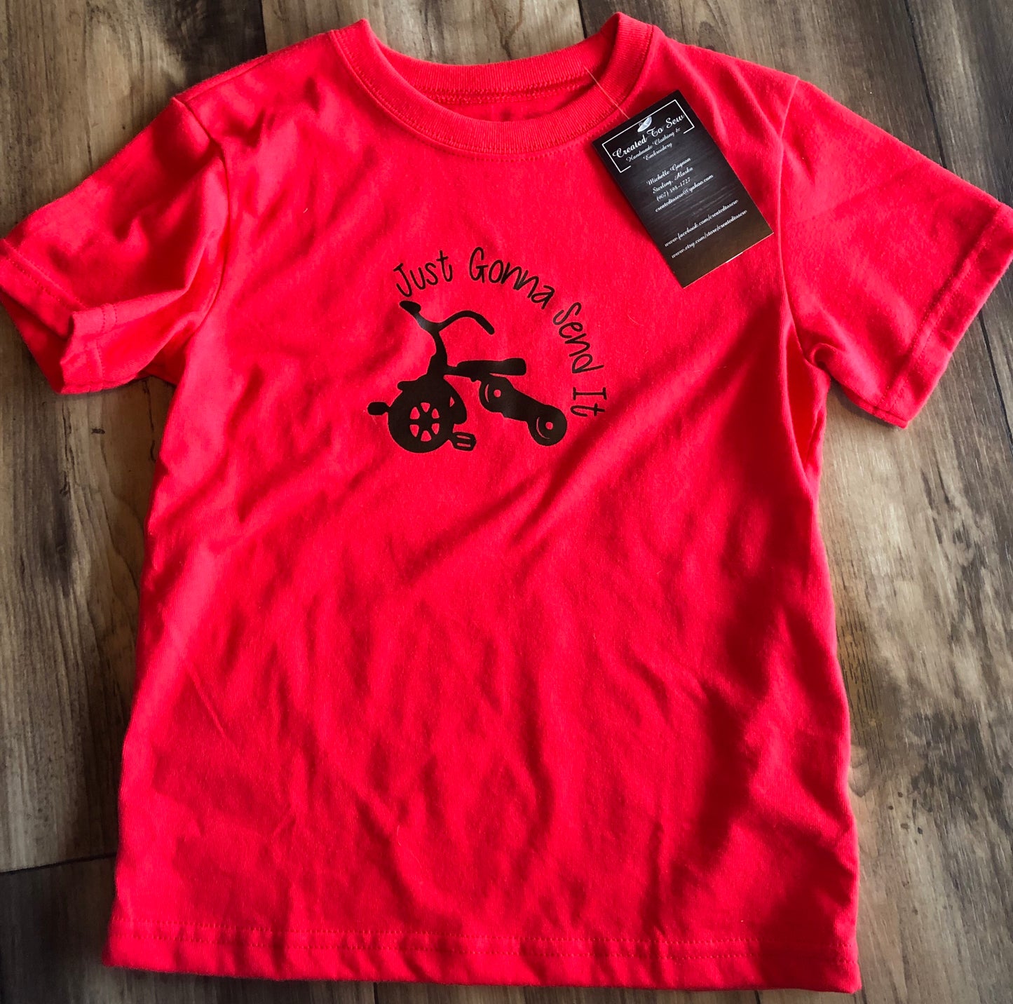 "Just Gonna Send It" Red T-Shirt Size 5T