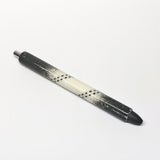 Black Distressed White Hockey Lace Pen