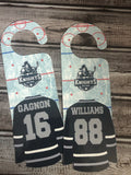 Hockey Jersey With Rink Doorknob Hanger SVG With PNG Digital File
