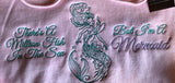I’m a Mermaid Embroidered Light Pink Hoodie Size L