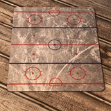 Gray Hockey Rink Mouse Pad