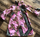 Pink Camo Fleece Dress Size 4T