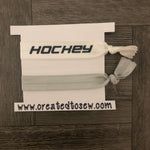 Hockey Elastic Hair Tie With White Set