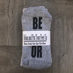 “Be Good Or I Will Text Santa” Socks