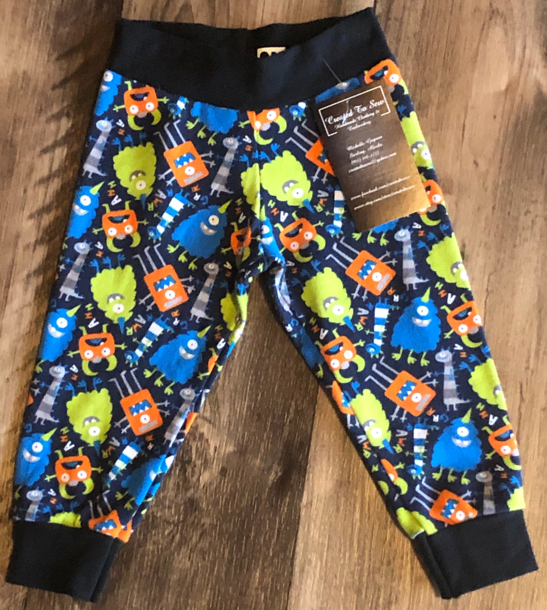 Monster Joggers Size 9m – Created To Sew