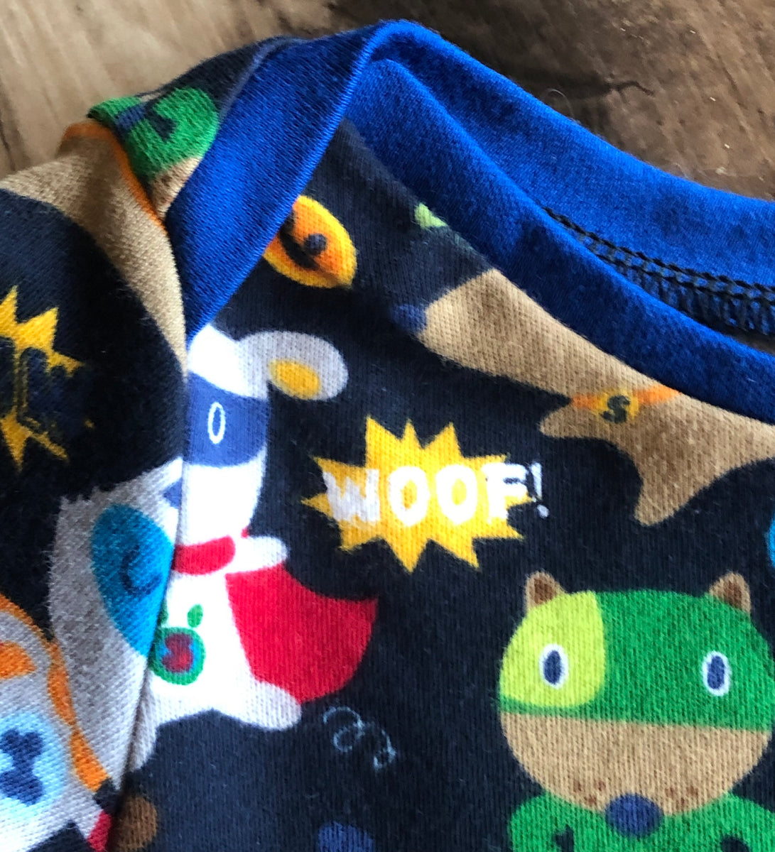 Super Heroes Baby Gown Size 0-3m – Created To Sew