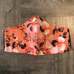 Coral Flowers Face Mask Child Size