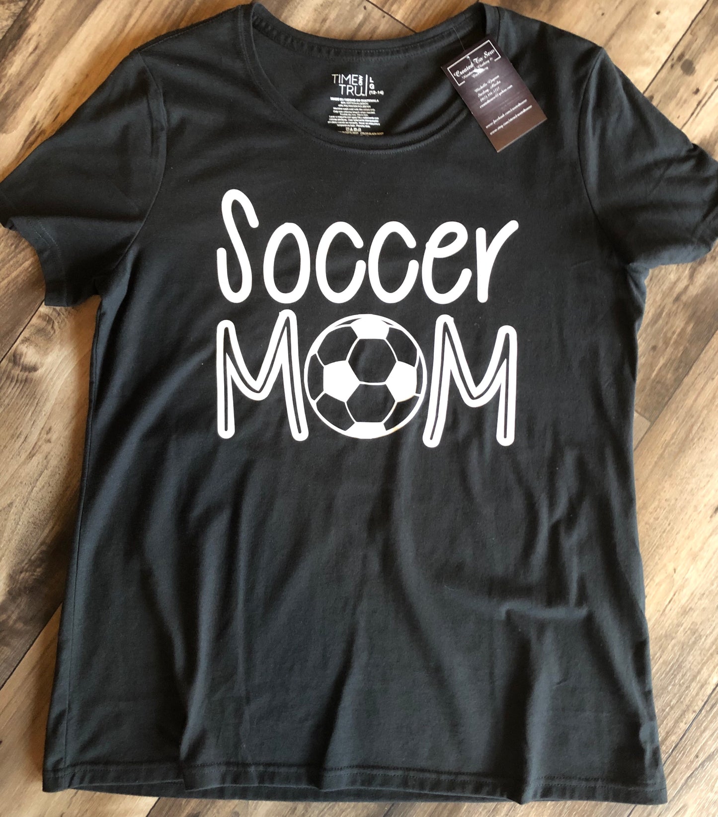 “Soccer Mom” Black T-Shirt Size L