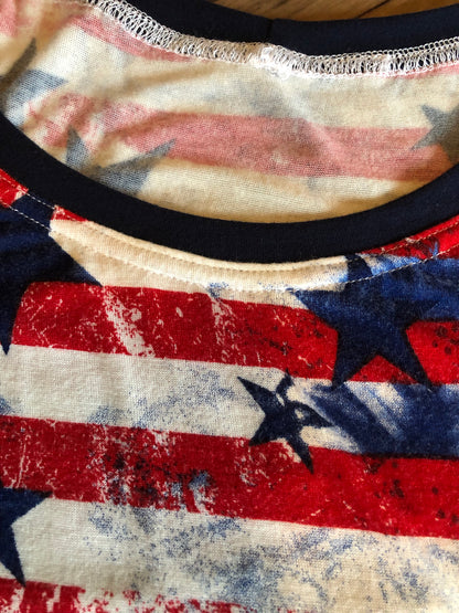 Stars and Strips Patriotic Tank Top Size M