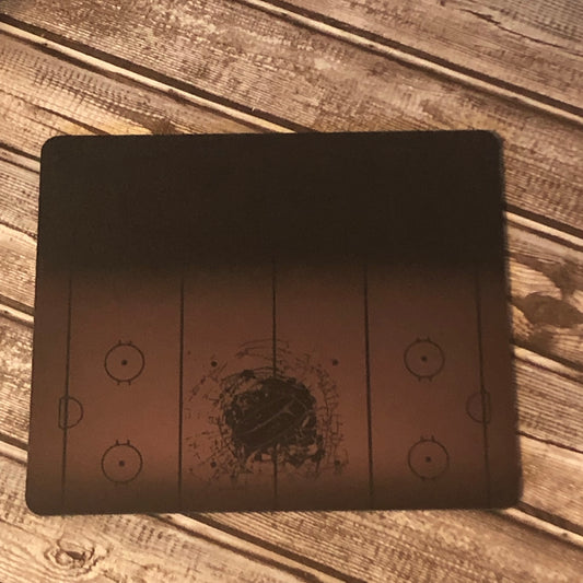 Breakout Puck and Hockey Rink Mouse Pad