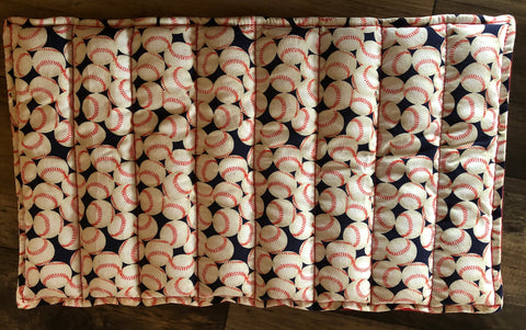 Baseball Blue and Red 2 Pound Weighted Lap Pad