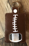 Football Inhaler Holder With Snap Closure and A Key Ring