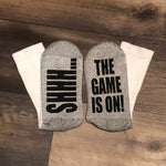 “Shhh... The Game Is On!” Socks