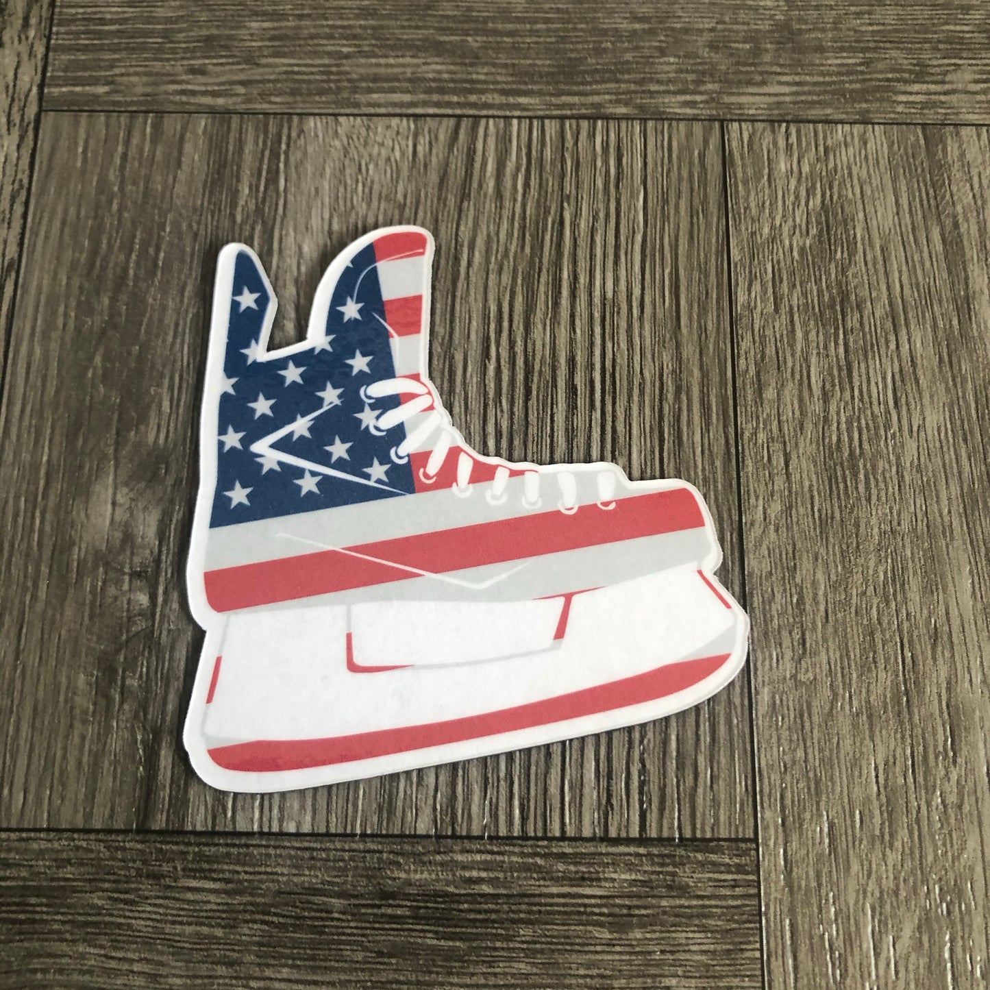 American Flag Hockey Skate Magnet