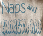 "Naps & Gangster Rap" White Longsleeve Onesie