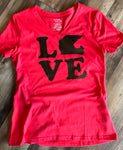 “Love” Helmet Red T-Shirt Size M