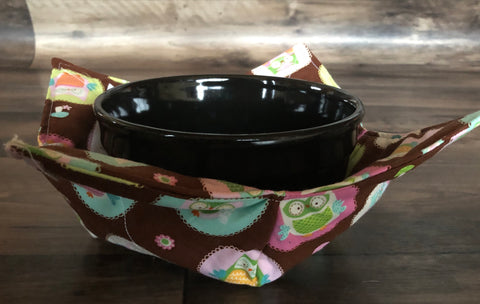 Owl Microwave Bowl Cozy