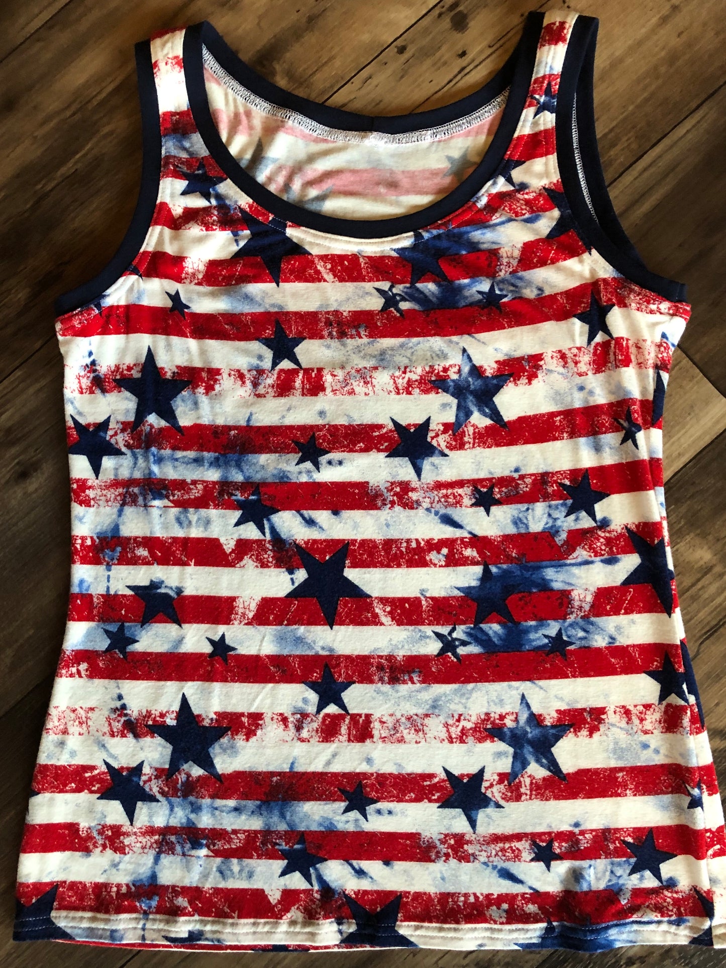 Stars and Strips Patriotic Tank Top Size M